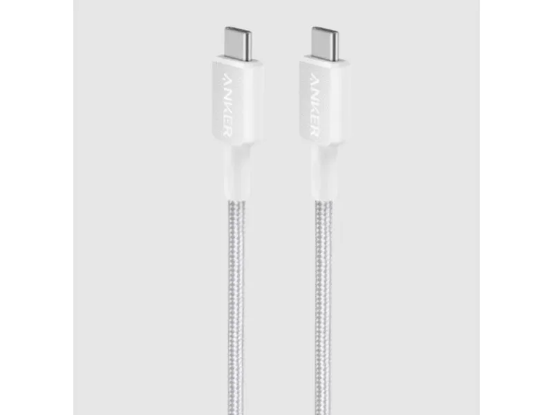 322 kabl USB-C na USB-C 0.9m, Beli
