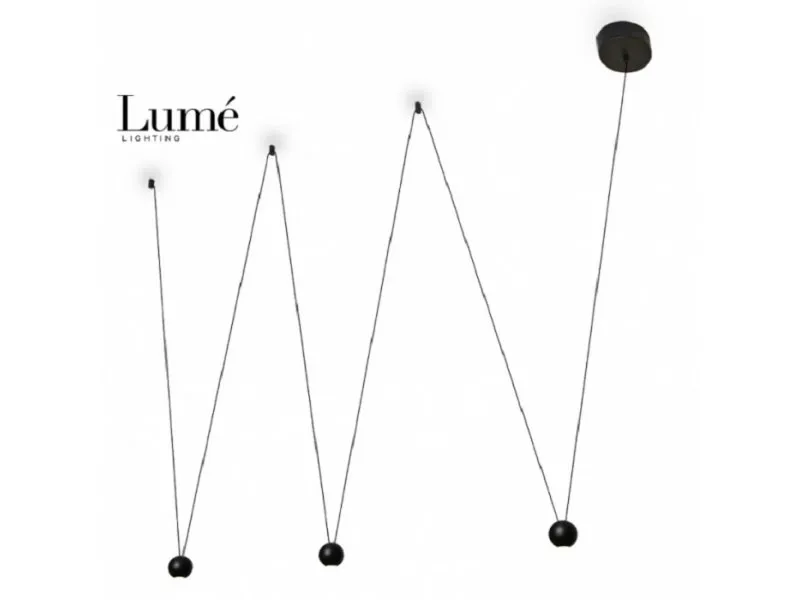 24 VISILICA LED 3*4W 3000K CRNA