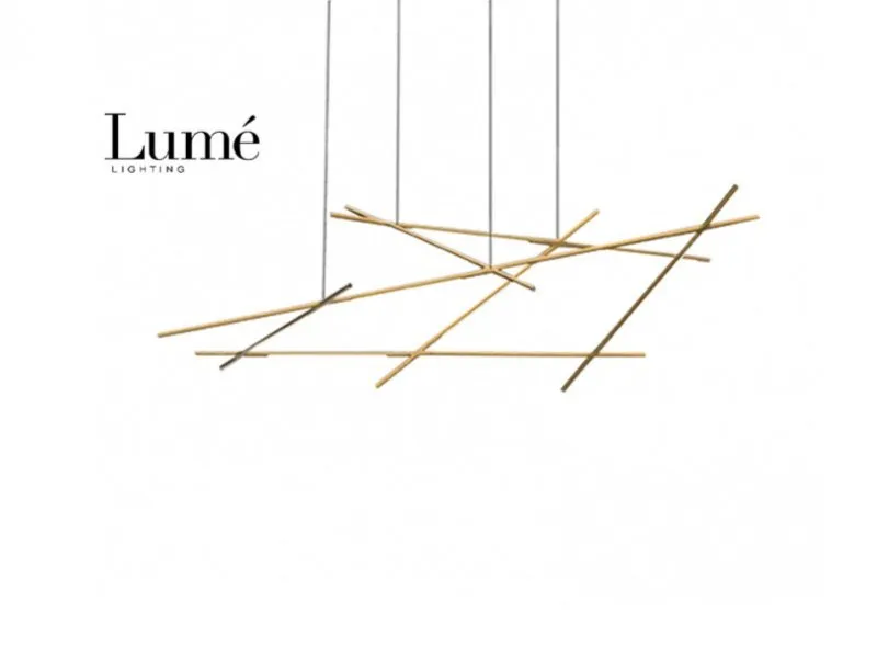 9 LUSTER LED DIM 92W 3000K ZLATO