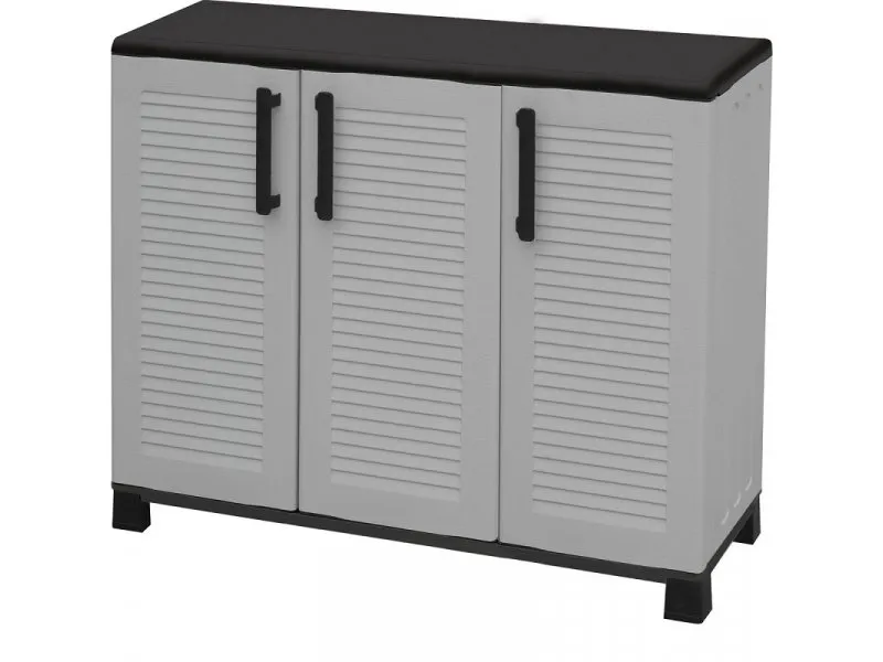 F100 B plastični orman sivi 90x102x37 cm