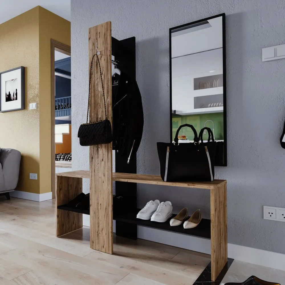 Aynalı Portmanto Aurora L1302