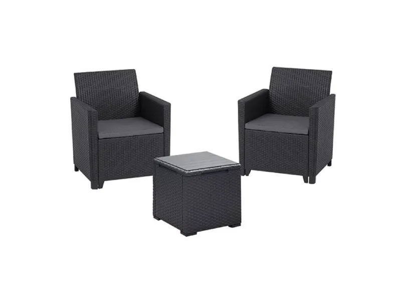 Balkonski set Marie sa stolom Vigo grafit CU 259723