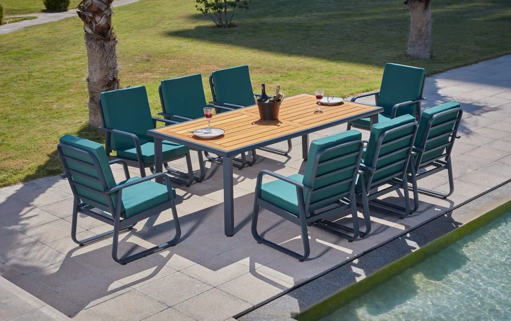 Baštenska garnitura Milano Anthracite Wooden