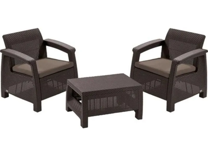 Baštenski set Corfu weekend braon CU 258953