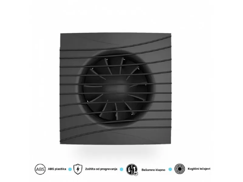 era ventilator silent 5C crni