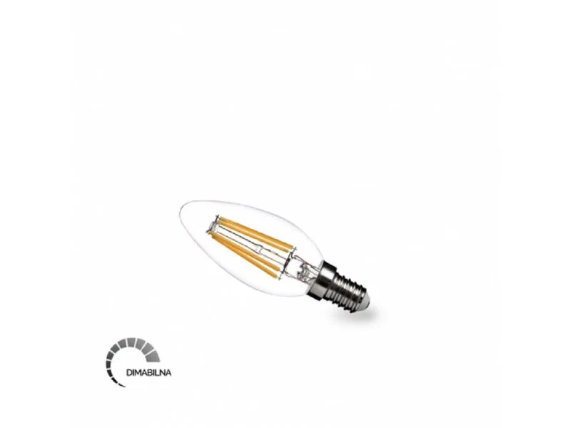 LED Filament sijalica C37 5.5W E14 2700K