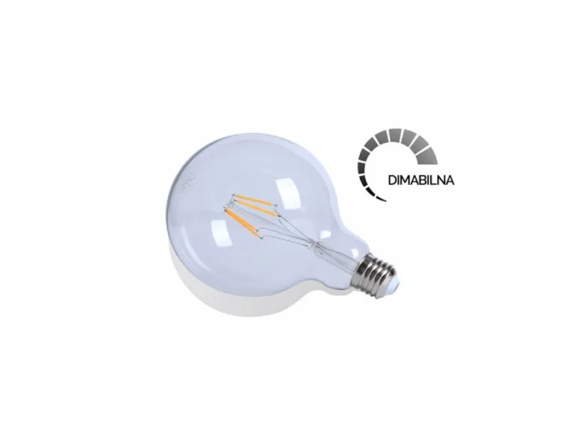 LED Filament sijalica G125 4W E27 2700K