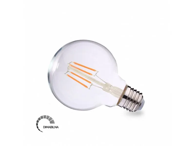 LED Filament sijalica G125 9W E27 2700K