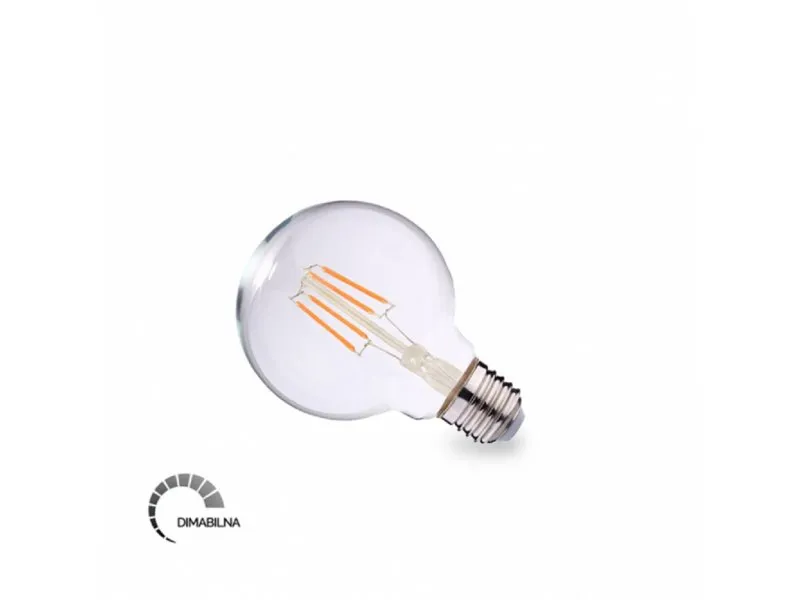 LED Filament sijalica G80 6W E27 2700K