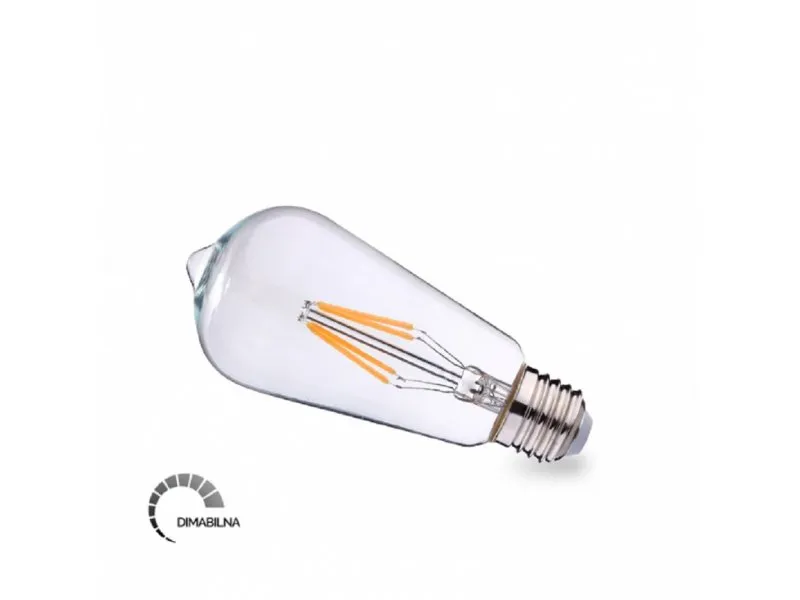 LED Filament sijalica ST64 8W E27 2700K