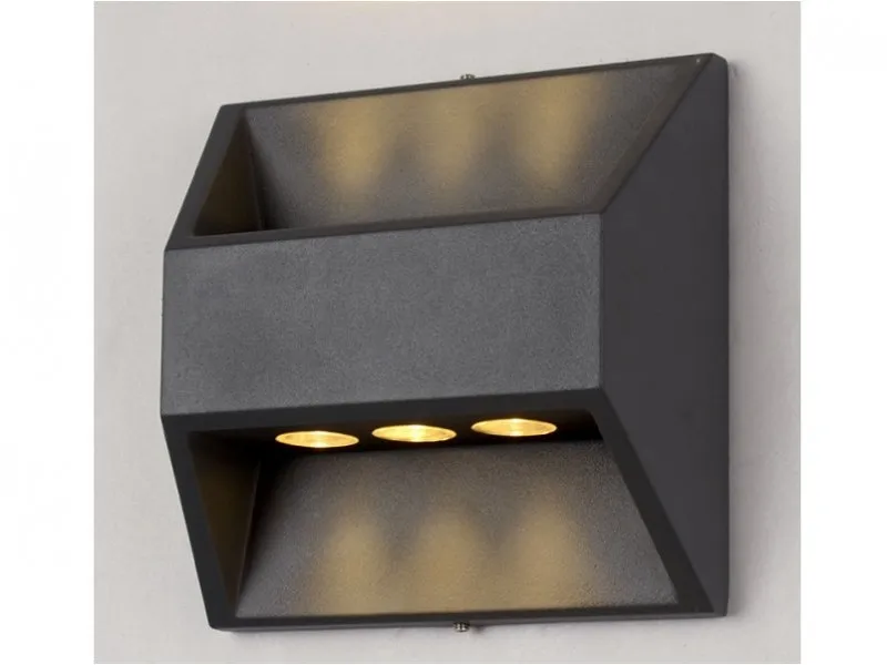 LED SVETILJKA 2562 ZIDNA SIVA 6*1W 4000K IP54