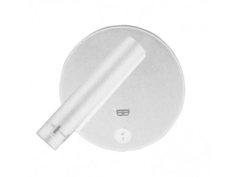 LED SVETILJKA JM-060 ZIDNA BELA 3W 3000K + USB 5V 2A