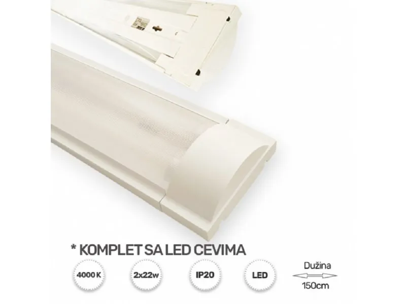 LED Svetiljka TL3017 2X1,5M Kućište