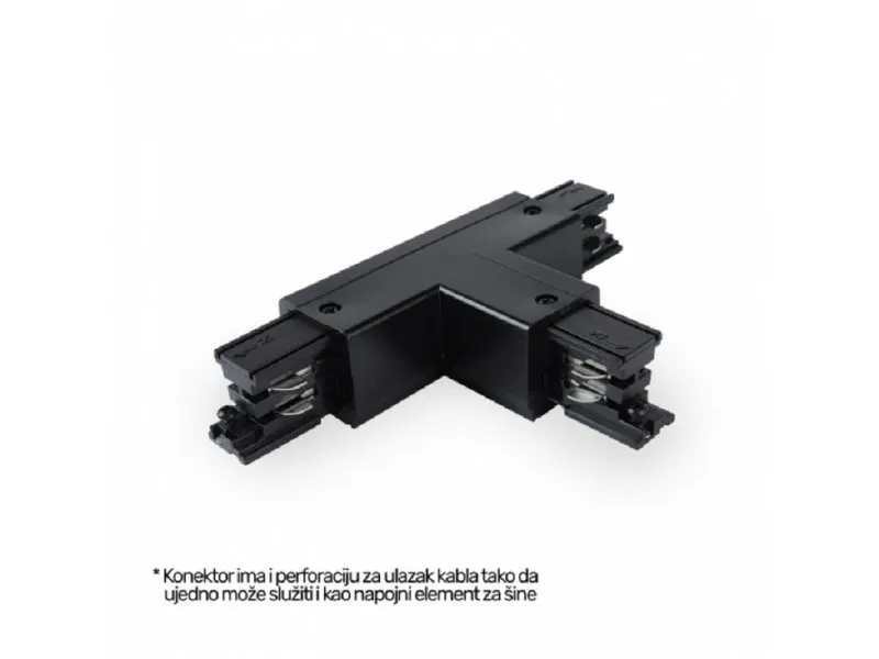 Trof T konektor WSO-32B(R1) Crni