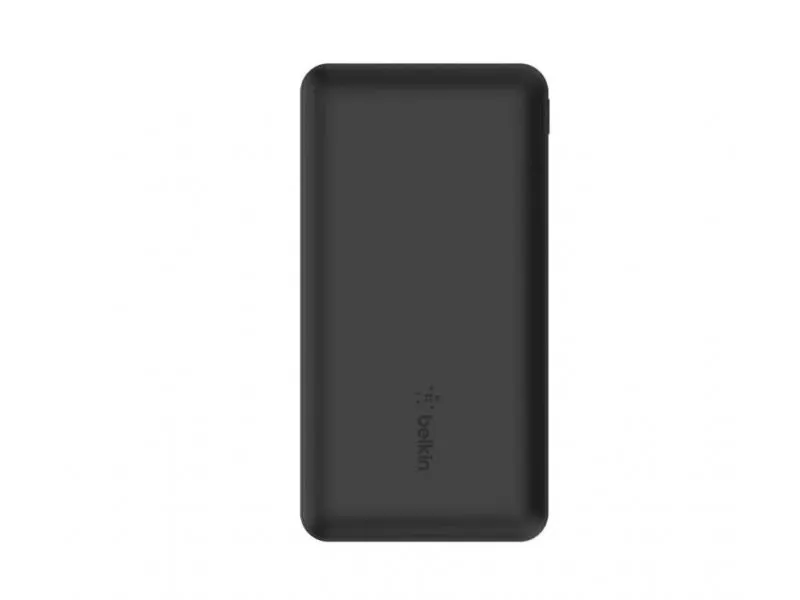 BOOST CHARGE (10000 mAH) Power Bank with USB-C 15W - Dual USB-A - 15cm USB-A to C Cable - Black
