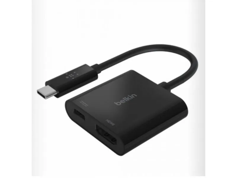 USB-C to HDMI + Charge Adapter - Black (60W PD) - Black