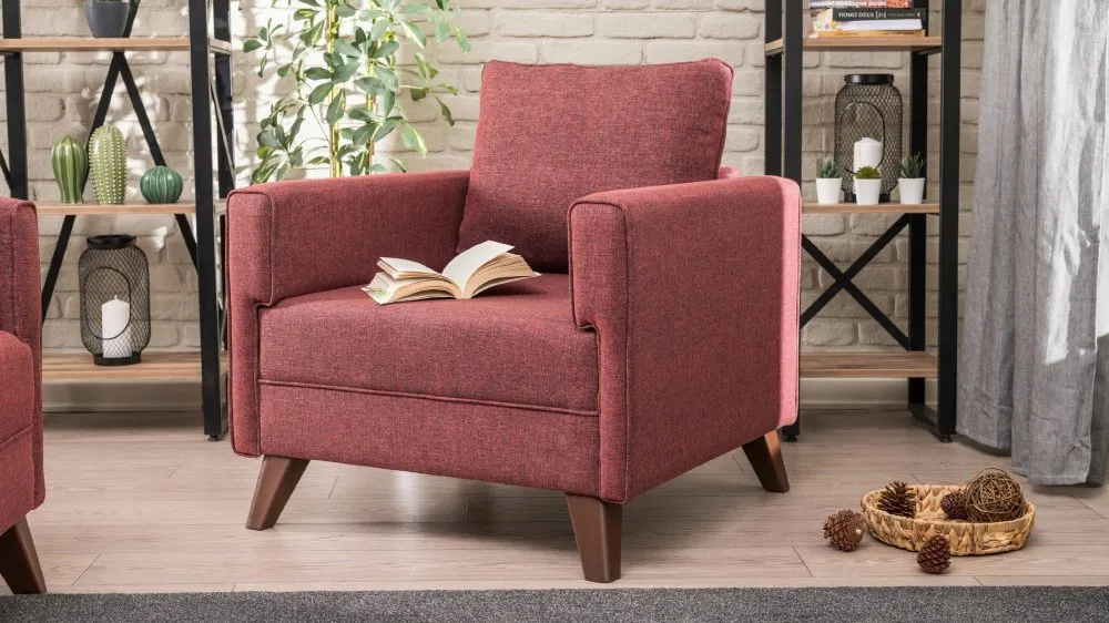 Bella Armchair Claret Red