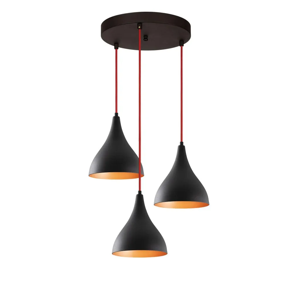 Berceste N 1398 Crno - Crveni luster