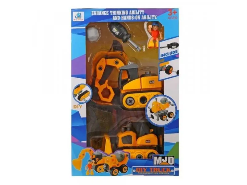 GRAĐEVINSKO VOZILO I FIGURA RASKLOPIVI SET