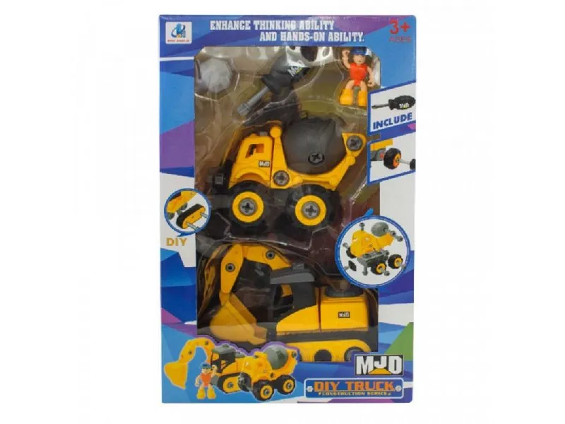 GRAĐEVINSKO VOZILO I FIGURA - RASKLOPIVI SET