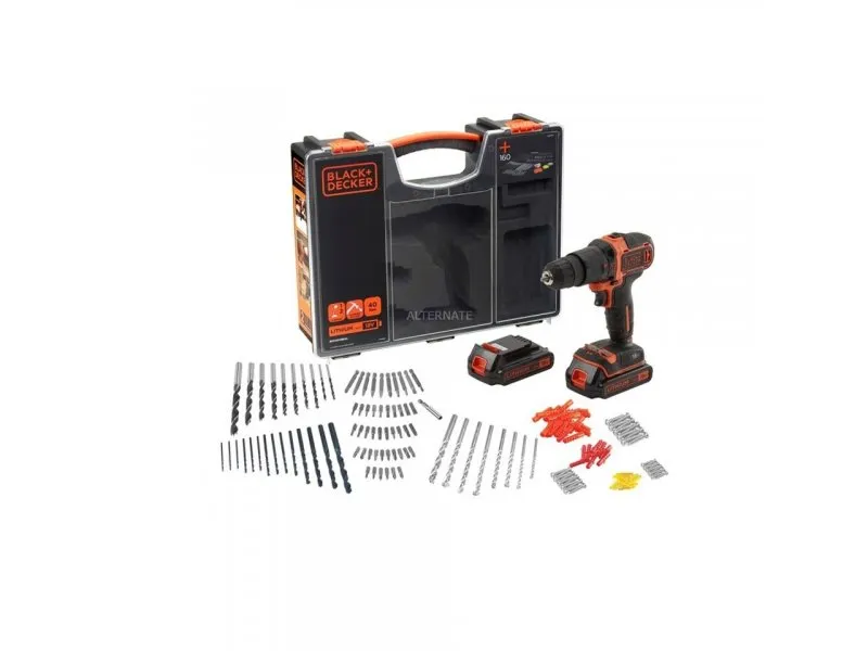 BDCHD18BOA Akumulatorska bušilica-odvrtač 18V + organizator + pribor