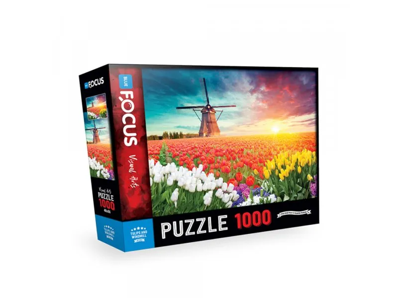 Puzzle 1000 delova Lale i vetrenjače