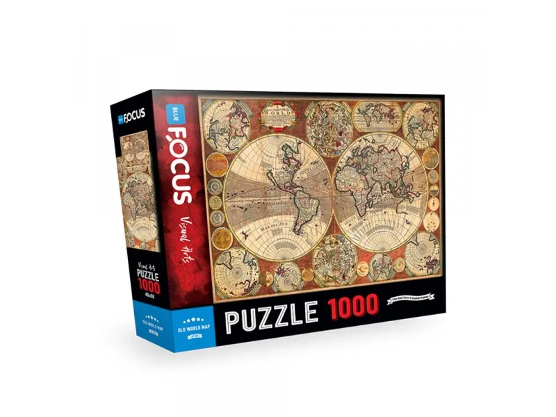 Puzzle 1000 delova Stara mapa sveta