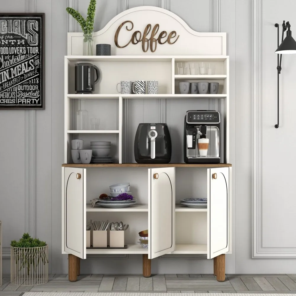 Bohem 861 Višenamenska vitrina za kafe u beloj boji (845HCT5822)