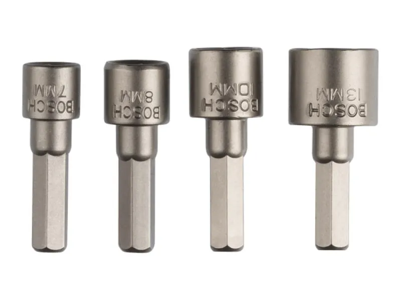 BOSCH 4-DELNI SET NASADNIH KLJ. 7 / 8 / 10 / 13 MM