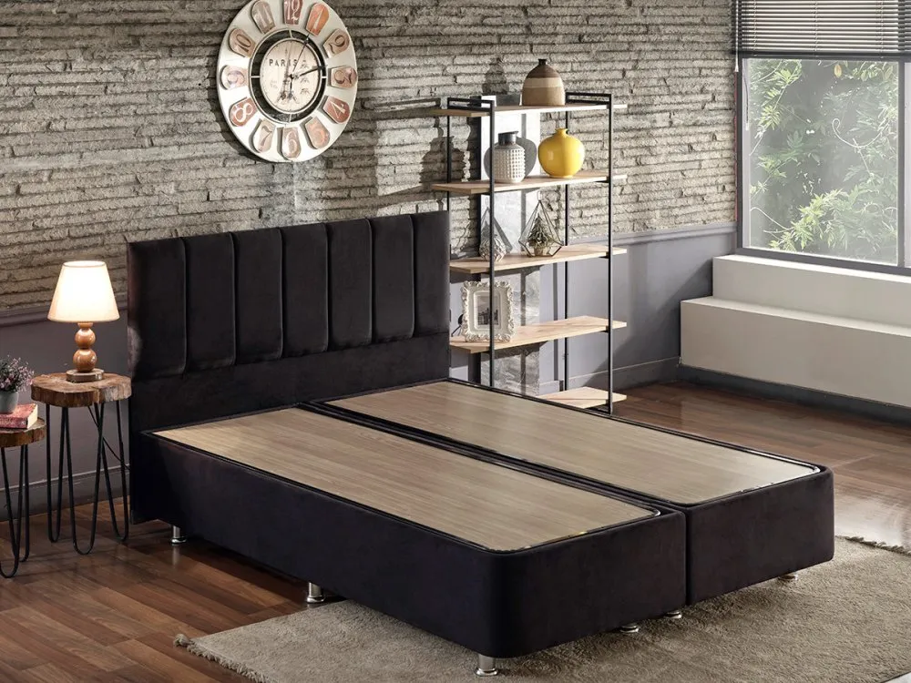 Bračni krevet Ela Double Black (180 x 200)