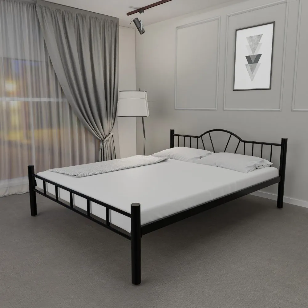 Bračni krevet K25 Black (160 x 200)