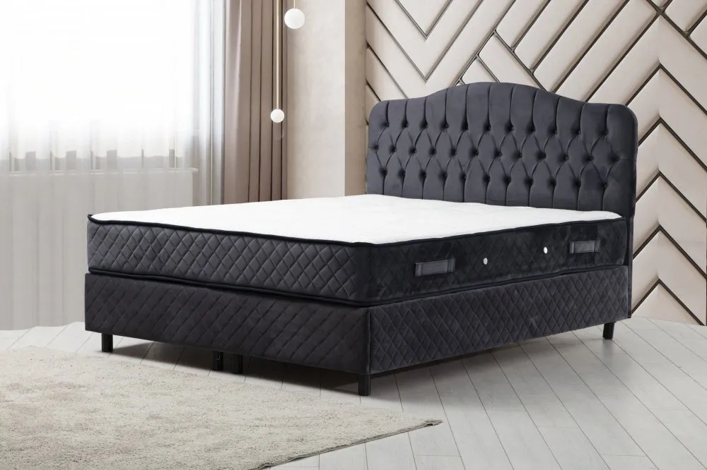 Bračni krevet Vassi Set 140 x 200 v4 Anthracite