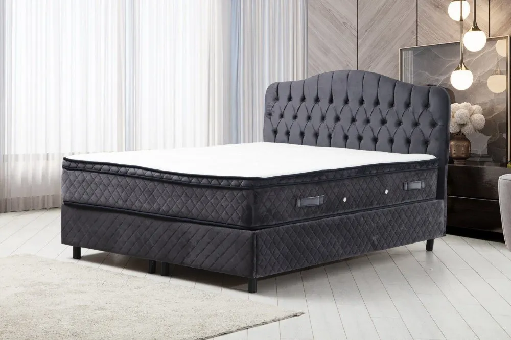 Bračni krevet Vassi Set 160 x 200 v2 Anthracite