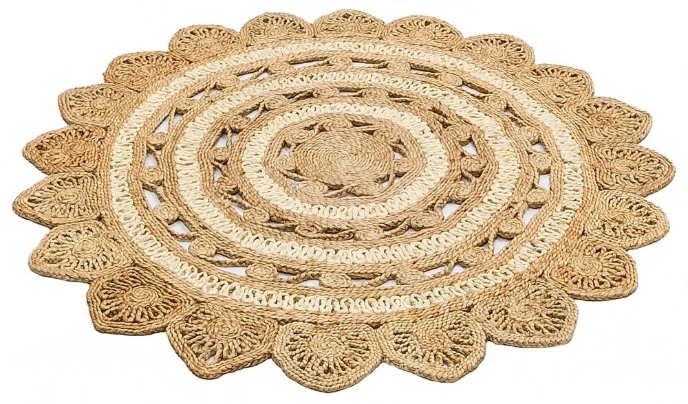 Ca 105 Natural White okrugli tepih 120 cm