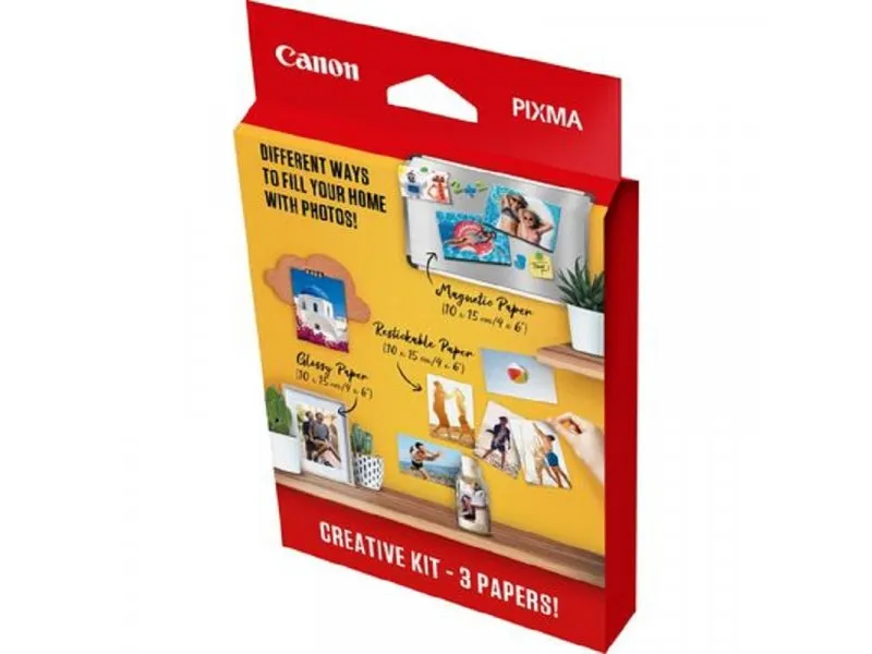 Canon Pixma Creative Kit 2 Photo Paper (MG101 4x6 + RP-101 4x6 + PP201 4x6)
