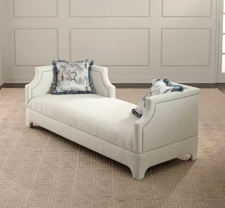 Ceremony Koltuk Pouffe Cream Pouffe