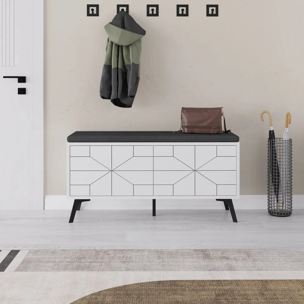 Cipelarnik Dune Bench White