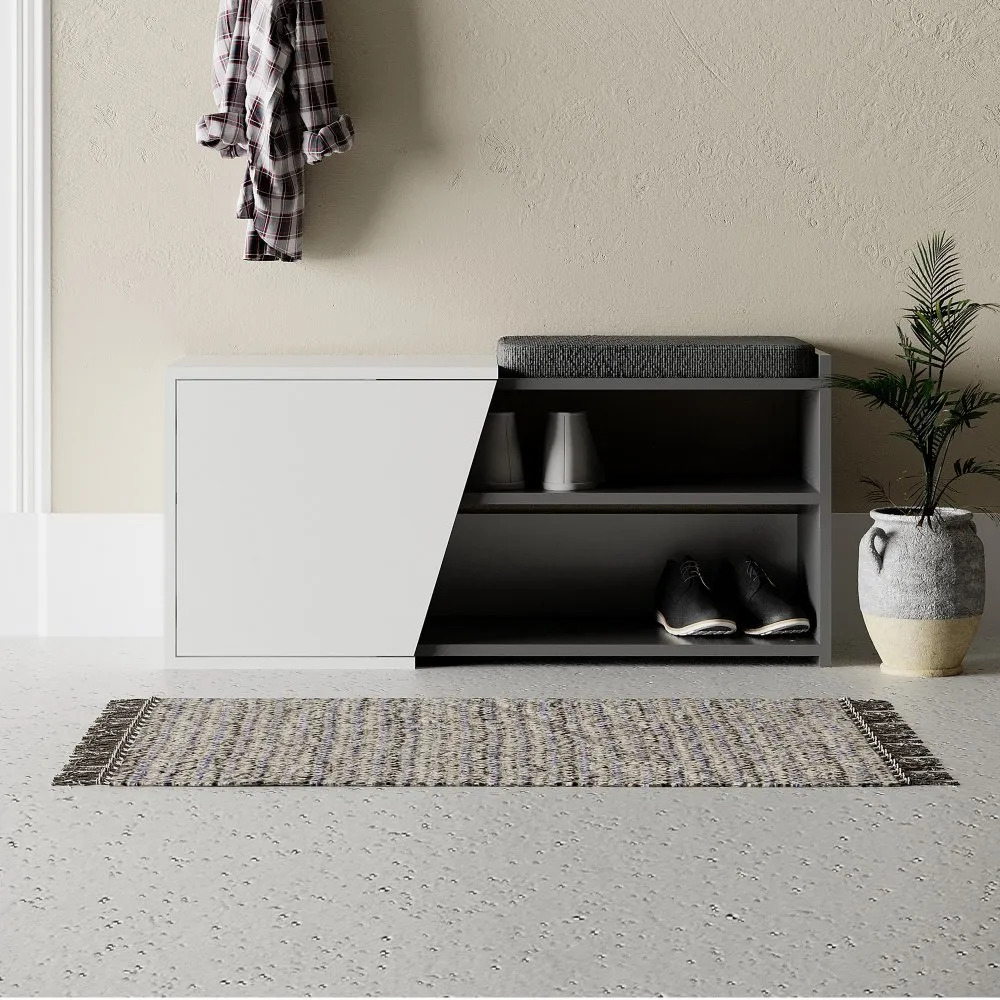 Cipelarnik Fiona Bench Anthracite White