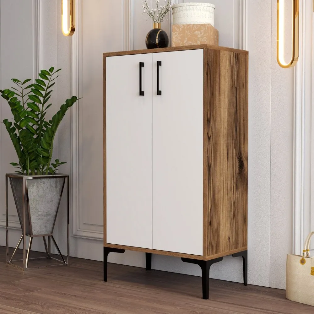 Cipelarnik Prag Walnut White