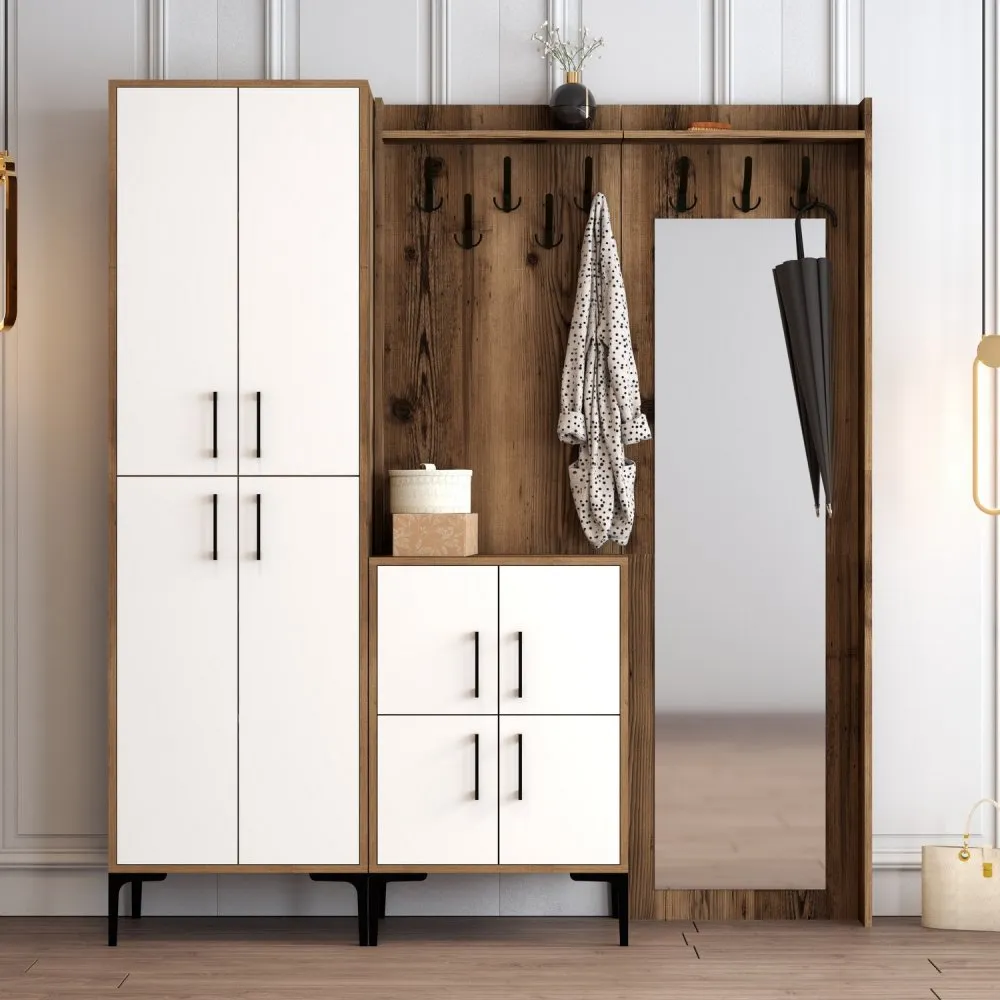 Cipelarnik sa čivilukom Berlin ABC Walnut White