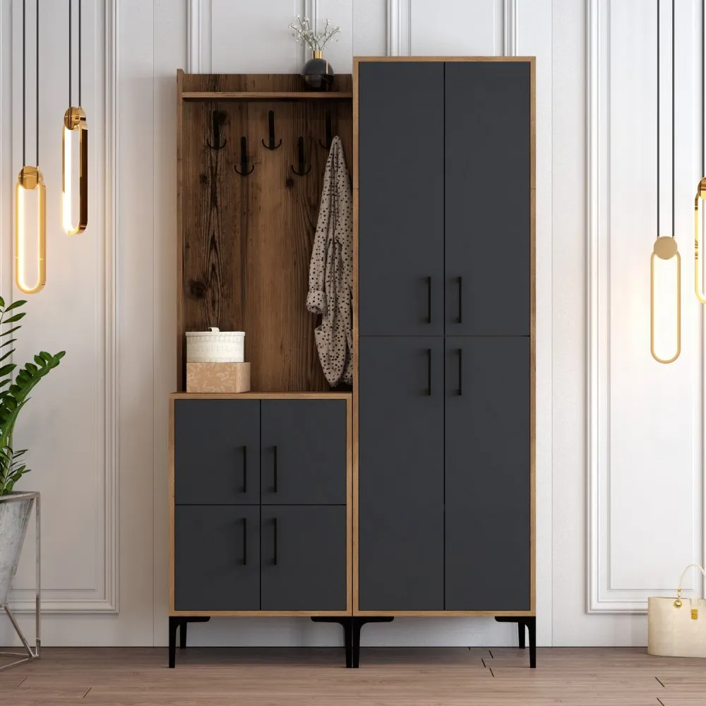 Cipelarnik sa čivilukom Berlin BA Walnut Anthracite