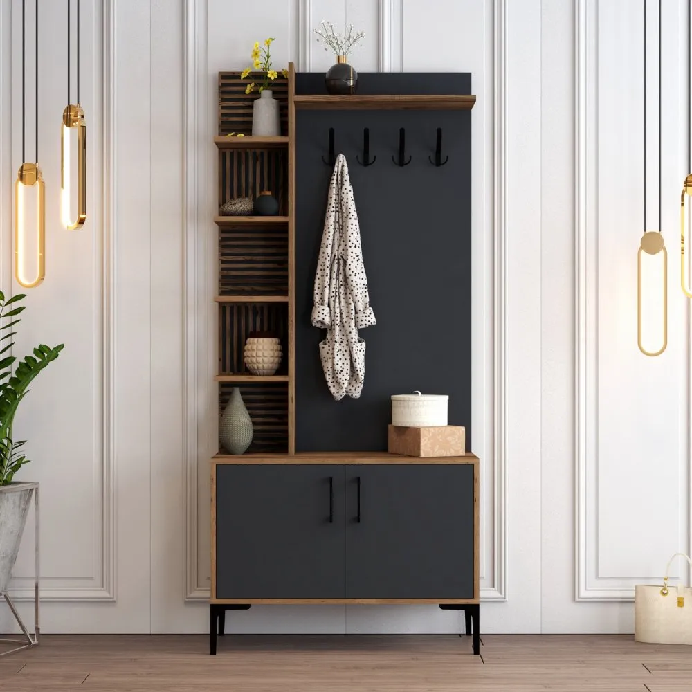 Cipelarnik sa čivilukom Viyana D Walnut Anthracite
