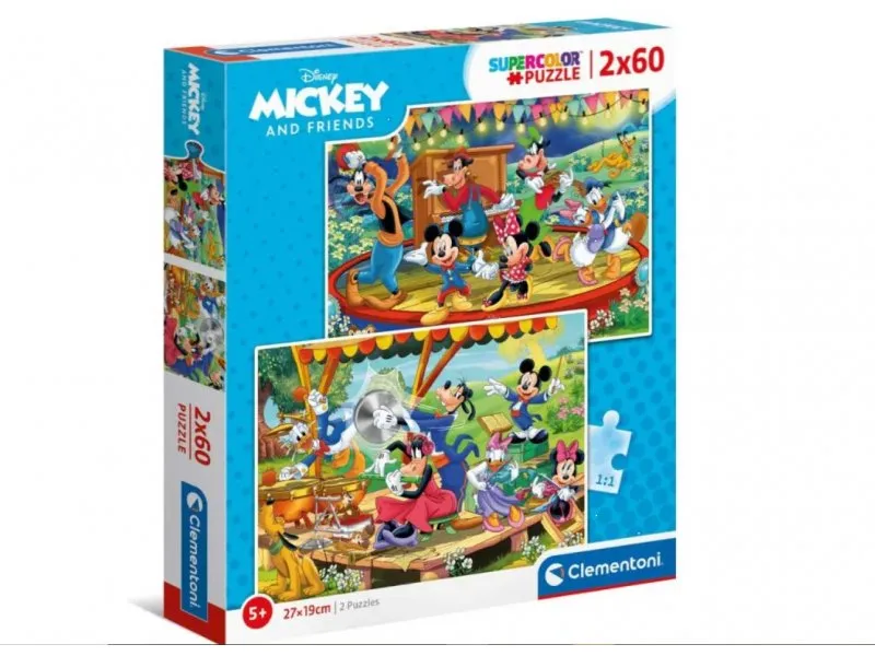 Puzzle 2 x 60 mickey and friends