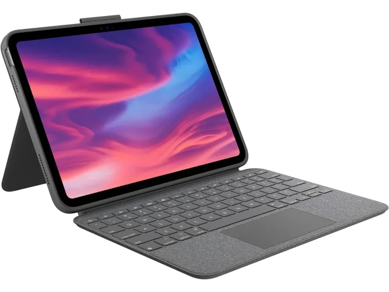 Combo Touch Detachable backlit keyboard case with trackpad and Smart Connector for iPad (10th gen) - Oxford Grey - UK