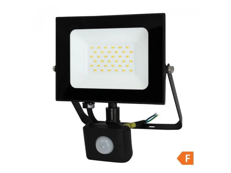 LED Reflektor Senzor 30W 4000K, 2550lm 30kh, Crni C307-239