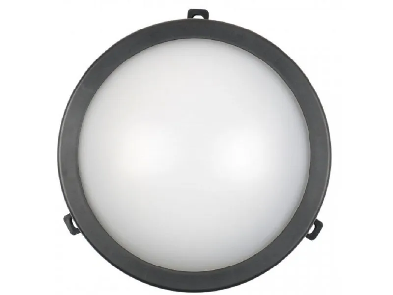 Led svetiljka 12W,4000K,okrugla,crna