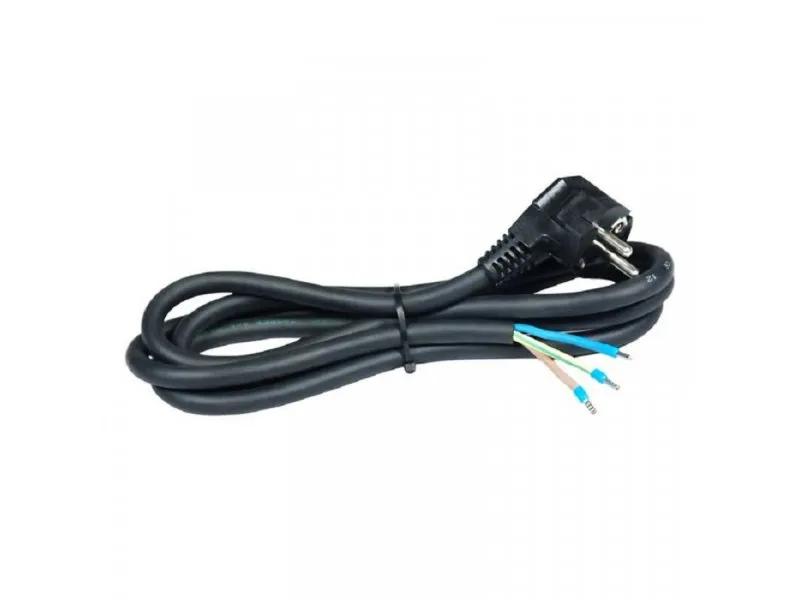 Priključni kabl 16A 250V 3500W crni 1,5m H05RR-F 3G2,5 C0631
