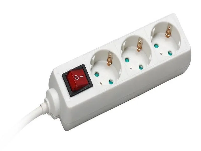 Produžni kabl 3 utičnice 16A 250V 3500W sklopka 1,4m H05VV-F 3G1 C0814