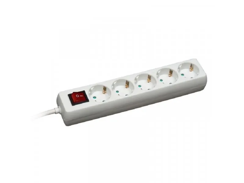 Produžni kabl 5 utičnica 16A 250V 3500W sklopka 1,4m H05VV-F 3G1 C0817