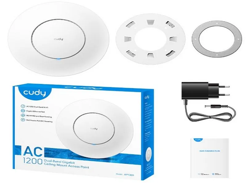 Cudy AP1300 AC1200 Gigabit Wireless Access Point, Dual Band (PoE)